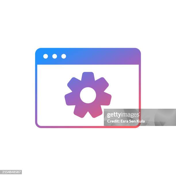 web page seo gradient color solid line icon design. suitable for infographics, web pages, mobile apps, ui, ux, and gui design. - java stock illustrations