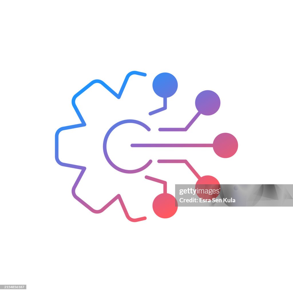 Industrial Transition Gradient Color Solid Line Icon Design. Suitable for Infographics, Web Pages, Mobile Apps, UI, UX, and GUI design.