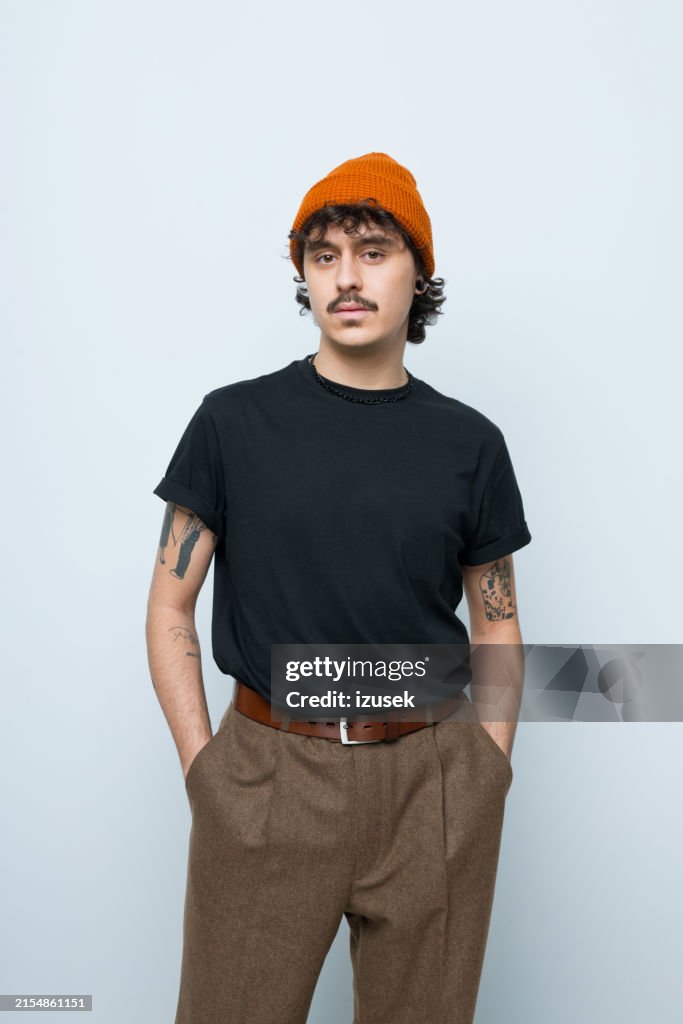 Portrait of confident young man