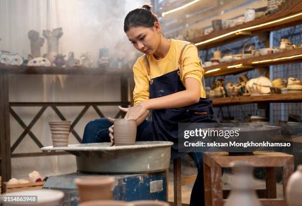ceramic workshop - side hustle stock pictures, royalty-free photos & images
