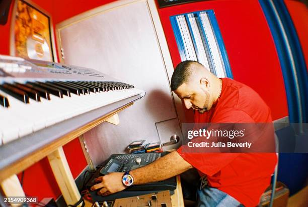 Khaled at his recording studio in Miami, Florida on June 15, 2004.