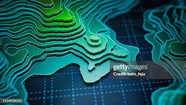 abs holograma paisaje bg - holographic-map fotografías e imágenes de stock
