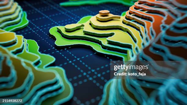 abs holograma paisaje bg - holographic-map fotografías e imágenes de stock