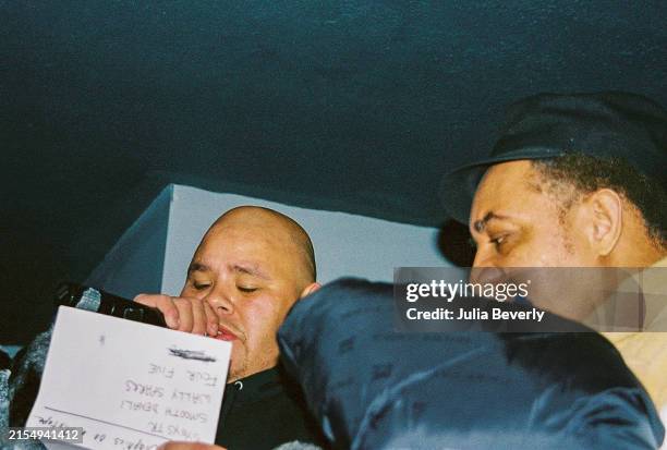 Rapper Fat Joe and Kool DJ Red Alert announce an award for Best Graphics on a Mixtape during the 8th Annual Justo's Mixtape Awards at Club Speed in...