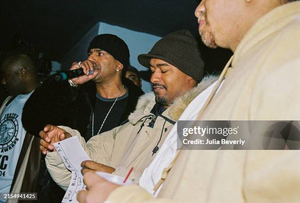 Rapper Mad Skillz helps announce the award for Best Midwest Mixtape during the 8th Annual Justo's Mixtape Awards at Club Speed in New York City, NY...