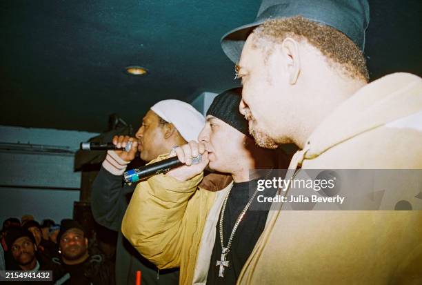 DJs Kool Herc , Kid Capri and Red Alert during the 8th Annual Justo's Mixtape Awards at Club Speed in New York City, NY on January 14, 2004.