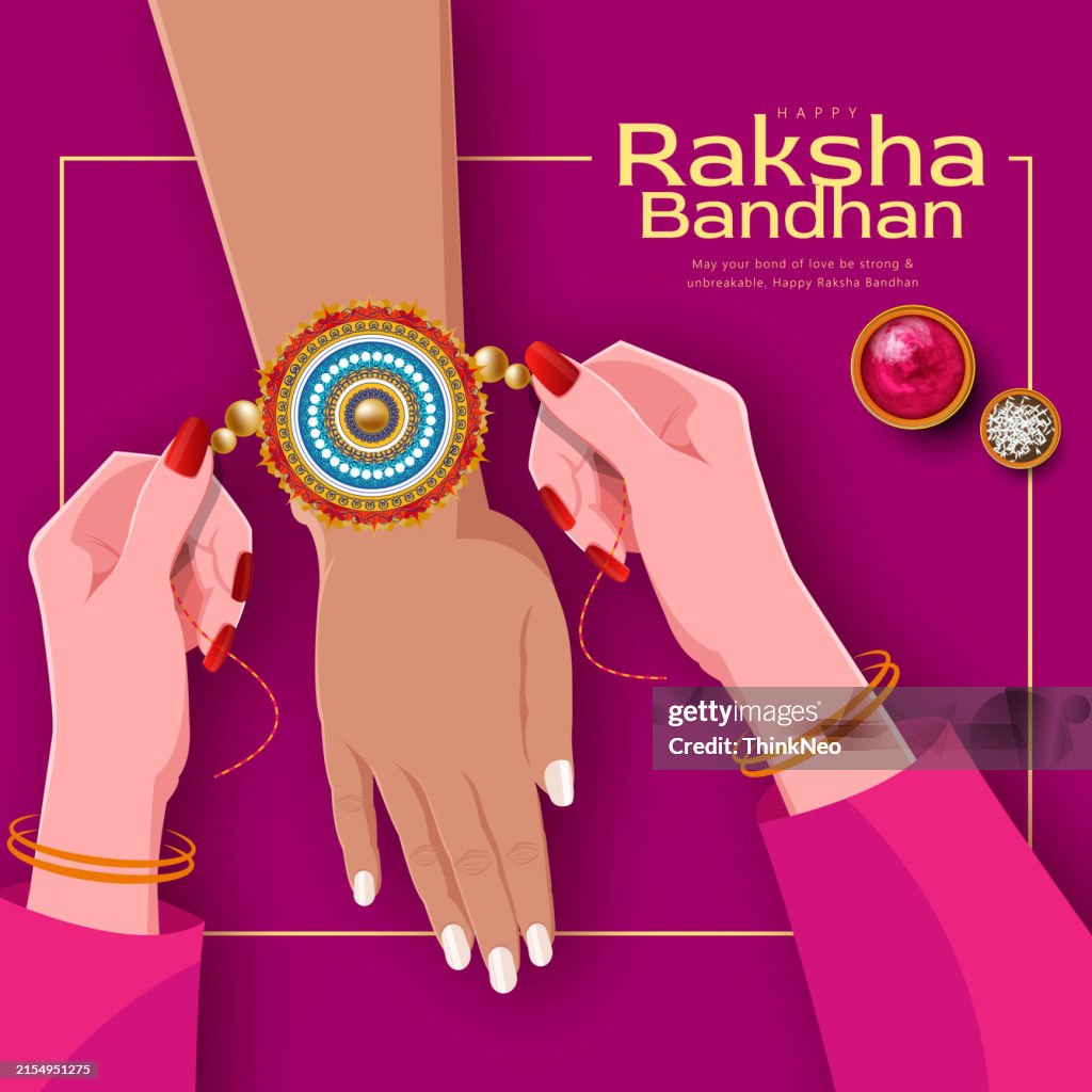 K&n Rakaha Happy Raksha Bandhan Banner Design High-Res Vector Graphic - Getty Images
