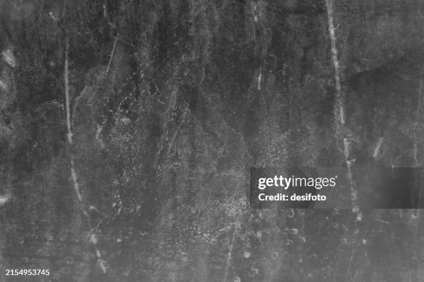 stockillustraties, clipart, cartoons en iconen met textured effect empty blank messy uneven rough smudged distressed distraught blotched scuffed stone wall with abstract texture vector horizontal background in dark gray black color like a, blackboard, unpolished granite slab or writing slate - graniet