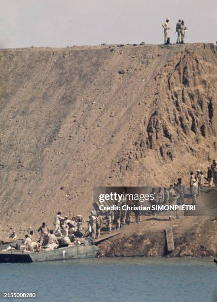 ème armée Egyptienne lors de la bataille d'Ismaïlia dans le canal de Suez, le 18 octobre 1973.