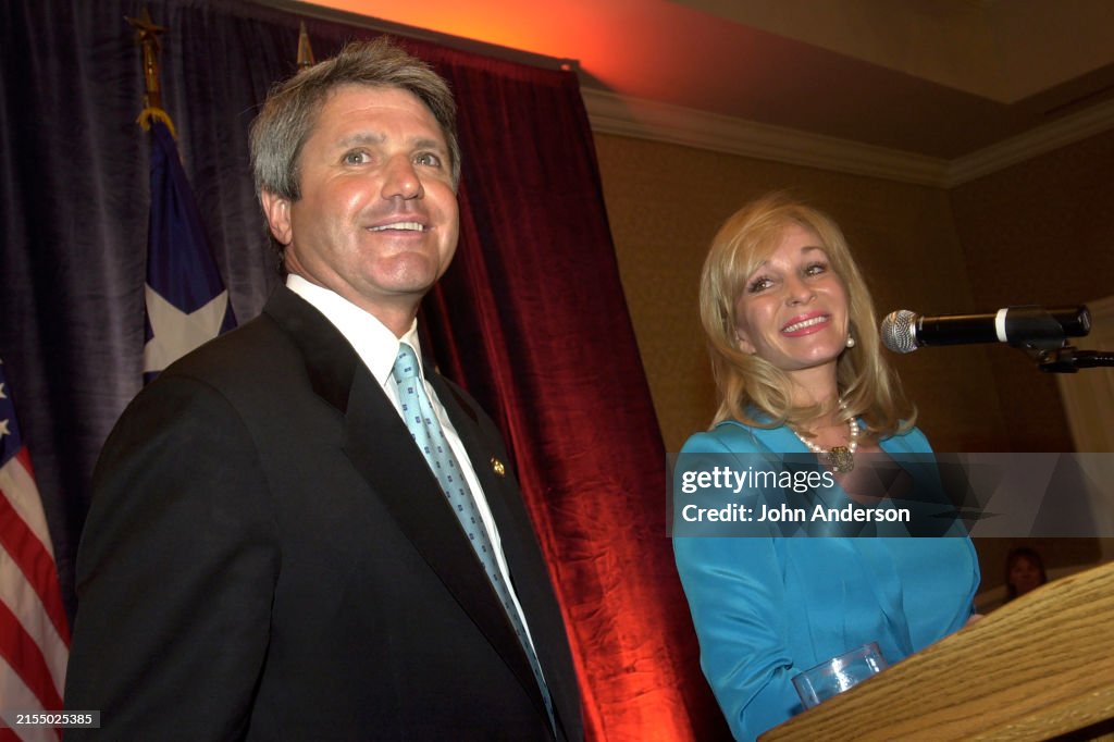 Michael McCaul & Linda Mays During An Election Night Rally