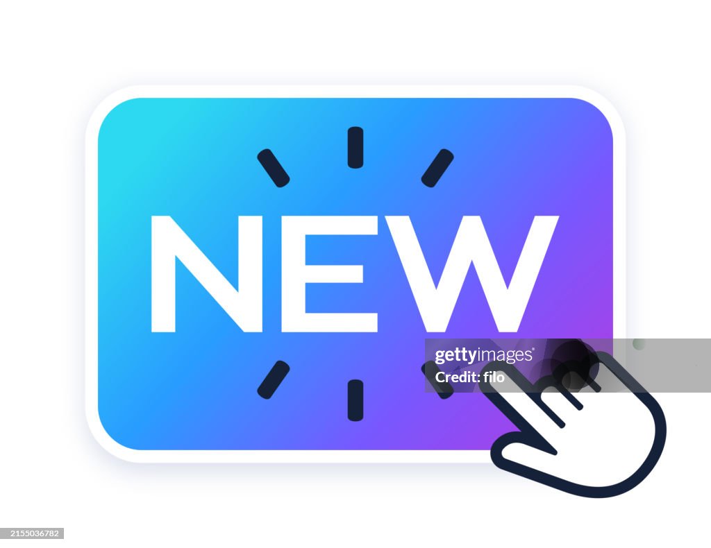 New Button Cursor Design Element High-Res Vector Graphic - Getty Images