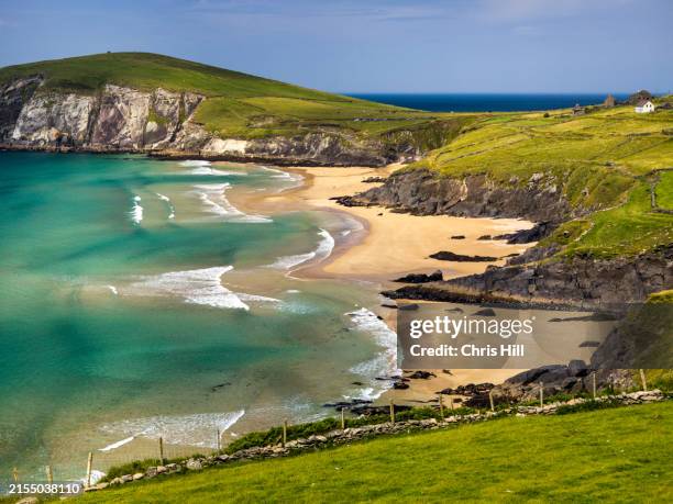 coumeenole beach, dingle peninsula, county kerry, ireland - slea head stock pictures, royalty-free photos & images