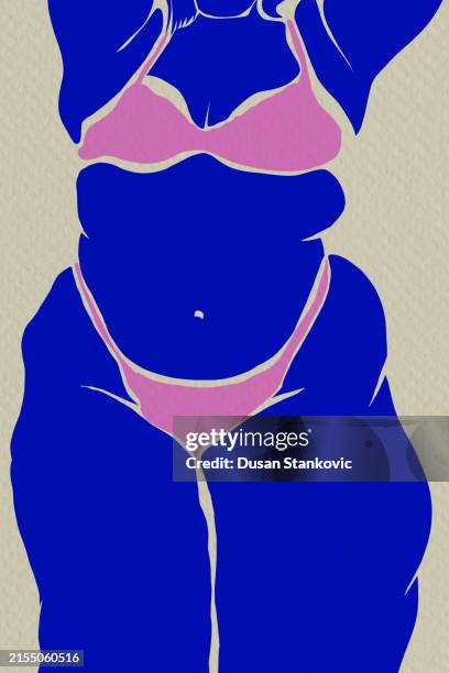 frauen körper - kräftig gebaut stock-grafiken, -clipart, -cartoons und -symbole