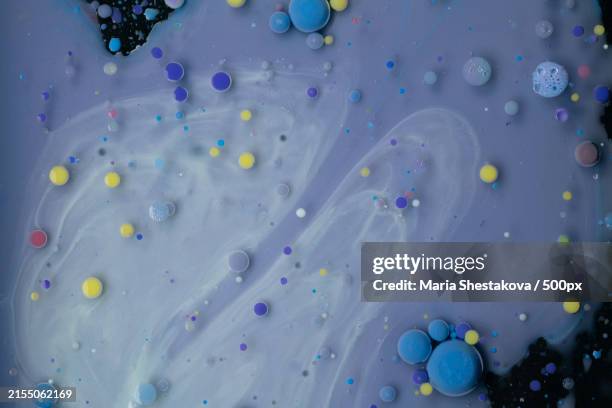 high angle view of colorful balls on floor - neutrophil stock pictures, royalty-free photos & images
