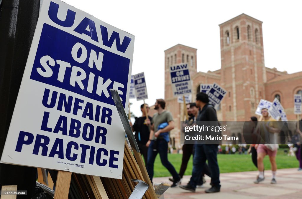 UCLA Workers Strike Over Police Response To Pro-Palestinian Protesters