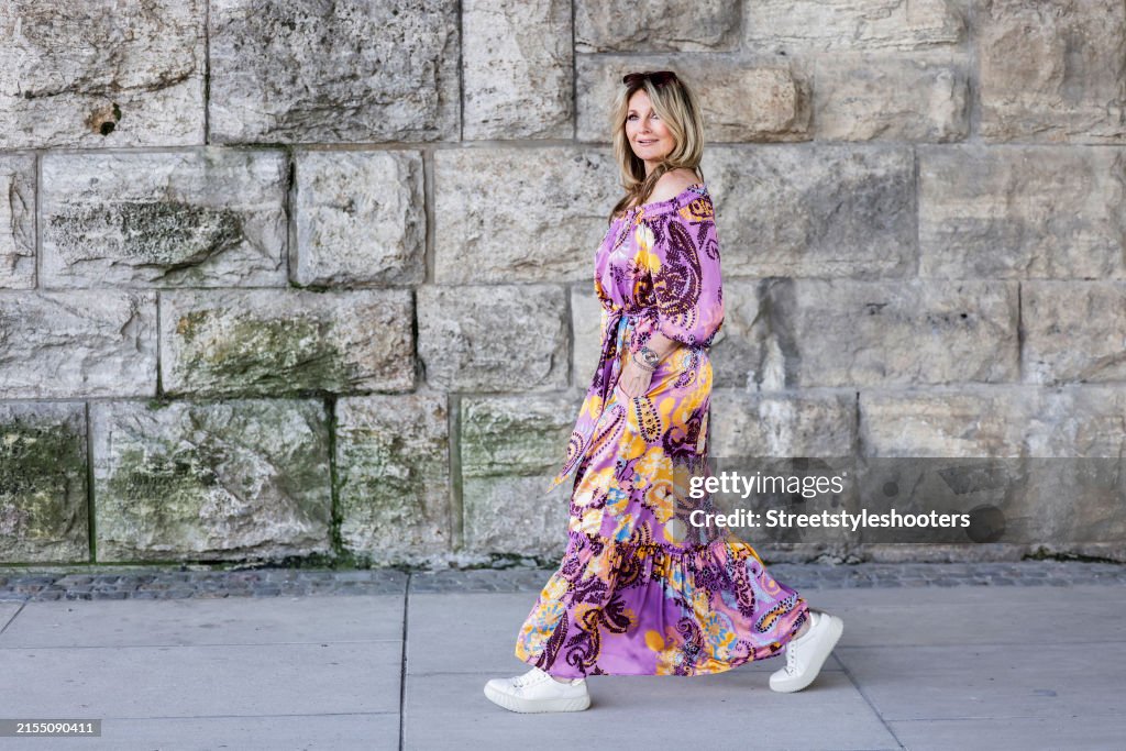 Street Style with Frauke Ludowig - Cologne - May, 2024