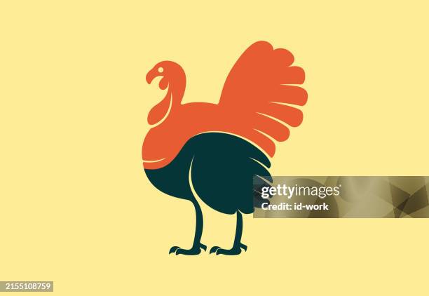 turkey symbol - dinner date stock illustrations