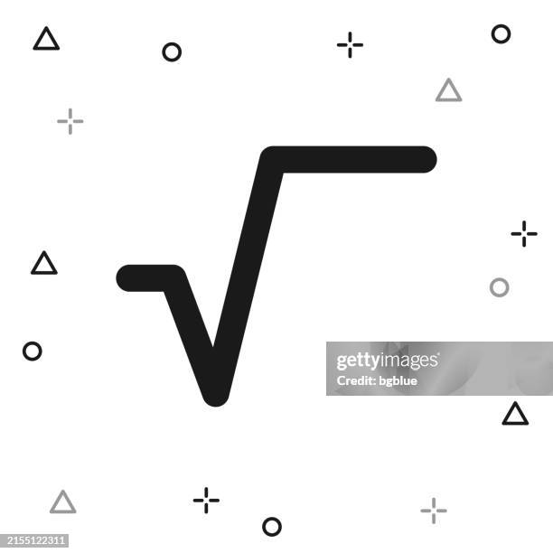 square root. icon on white background - square root stock illustrations