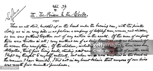 wilkie collin's first paragraph of christmas story - paragraph-writing stock illustrations