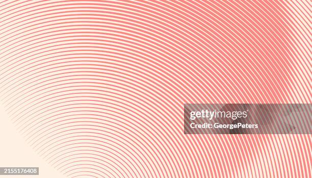 half tone background with curved stripes - coral colored stock illustrations