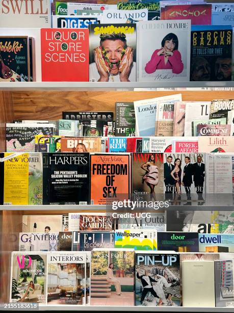 Magazine Kiosk, New York City, New York, USA.