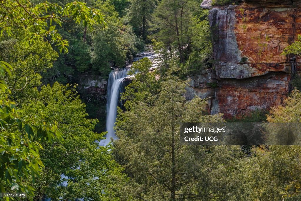 At 256 feet Fall Creek Falls in Fall Creek Falls State Park near Spencer, Tennessee is the highest waterfall east of the Rockies
