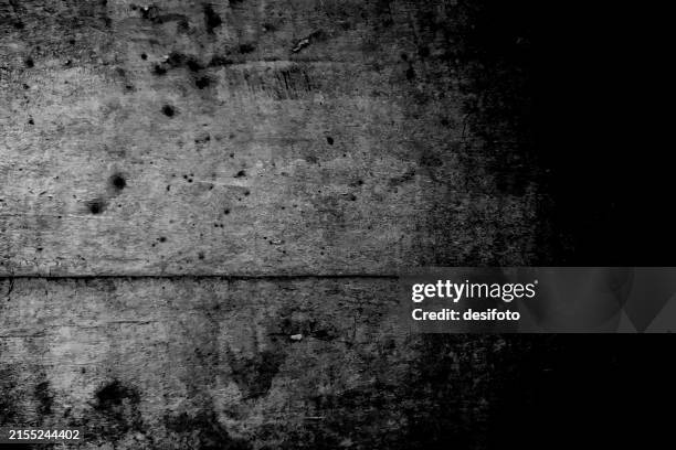 black gray coloured, glowing bright wooden panel textured tile like empty blank striped vector backgrounds with all over distressed distraught smudges with a grooved line dividing the frame as on weathered damaged wood flooring planks - ship deck stock illustrations