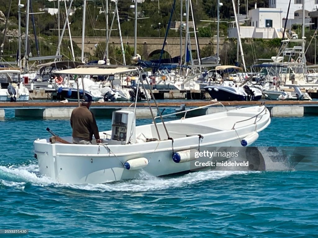 Fishing boat in he Harbor of Santa Maria Di Leuca