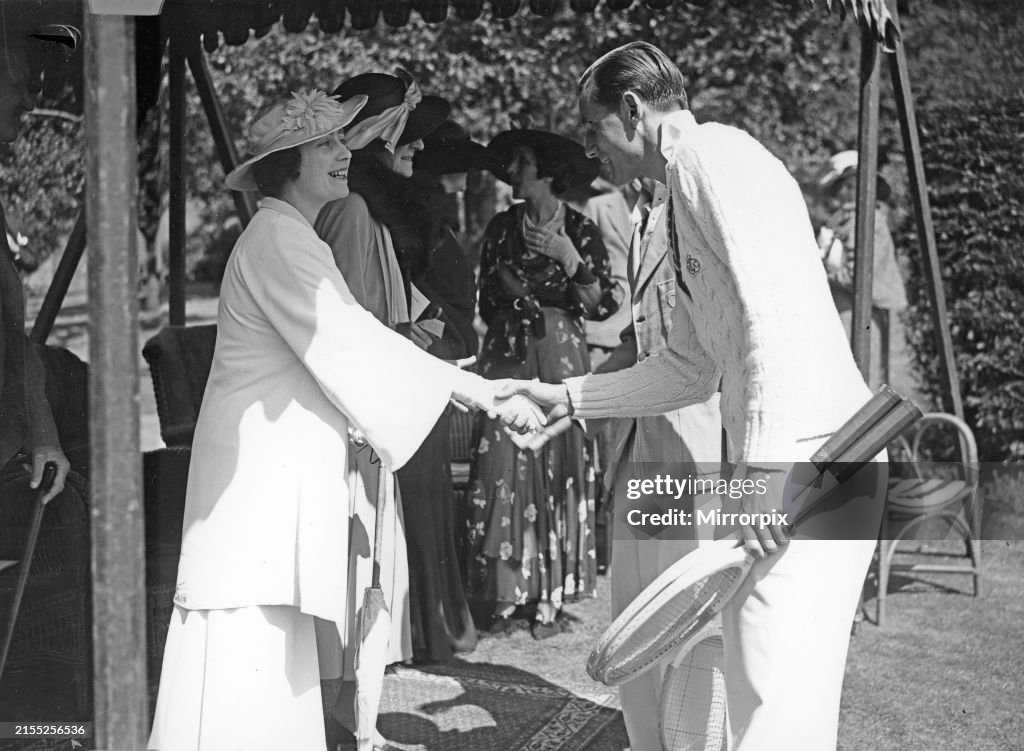 The Duchess Of York With Fred Perry