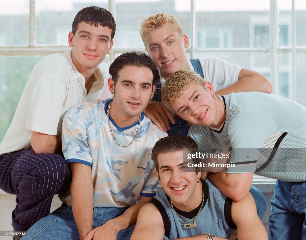 Nsync Group Performance NSYNC, American Pop Group, Studio Pix, London, August 1997. The boy ...