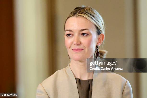 Inditex President Marta Ortega attends a meeting board with the Patronage of the Gallery of the Royal Collections on May 30, 2024 in Madrid, Spain.