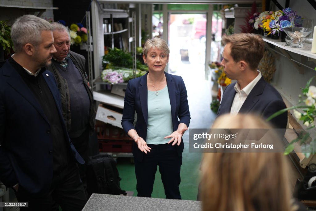 Yvette Cooper Makes Campaign Visit To Rotherham