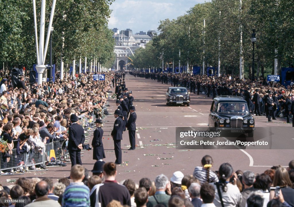Funeral Procession Of Princess Diana In London