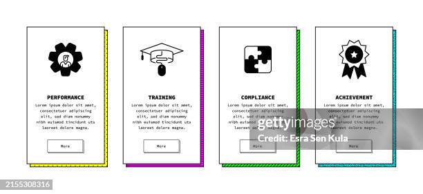 new hire orientation concept infographic design - onboarding infographic stock illustrations