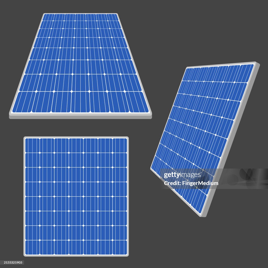 Solar Panel Vector Set High-Res Vector Graphic - Getty Images