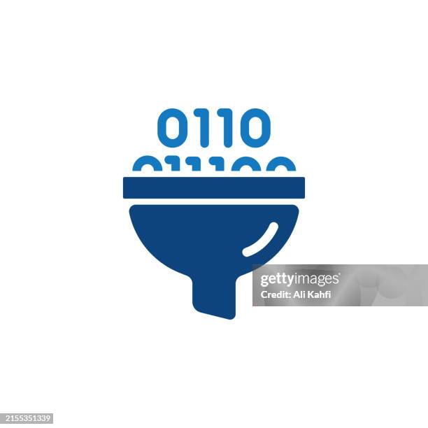 data filter solid icons. containing data, strategy, planning, research solid icons collection. vector illustration. for website design, logo, app, template, ui, etc - process mining stock illustrations