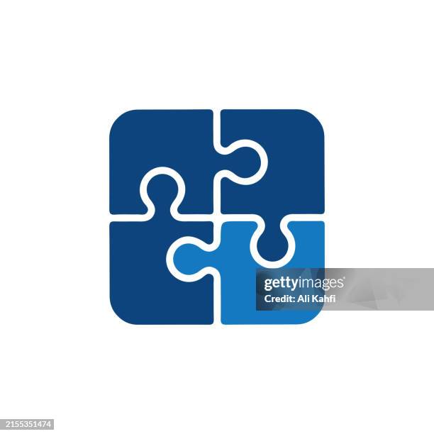solution puzzle icon. solid icon that can be applied anywhere, simple, pixel perfect and modern style - incomplete puzzle stock illustrations
