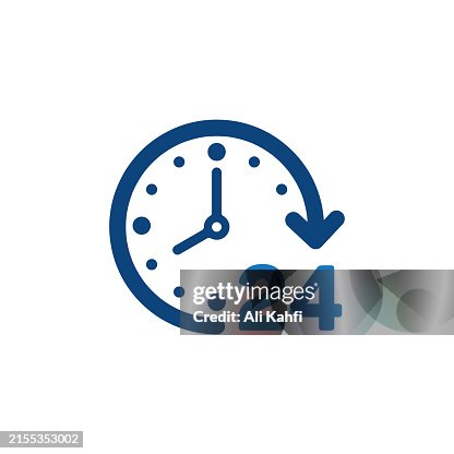 24 Hours support icon. Solid icon that can be applied anywhere, simple, pixel perfect and modern style 24 Hours support icon. Solid icon that can be applied anywhere, simple, pixel perfect and modern style