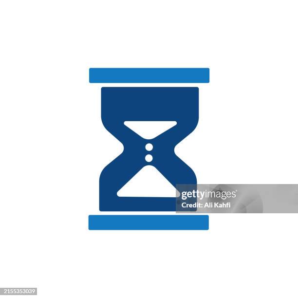 hourglass icon. solid icon that can be applied anywhere, simple, pixel perfect and modern style - daylight-saving-time stock illustrations