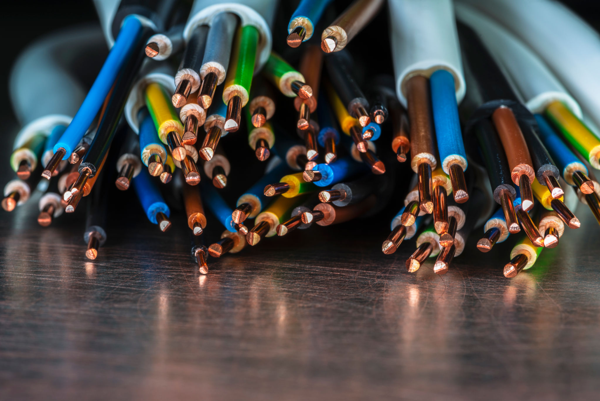 Copper cable wire used to electrical installation Copper cable wire used to electrical installation
