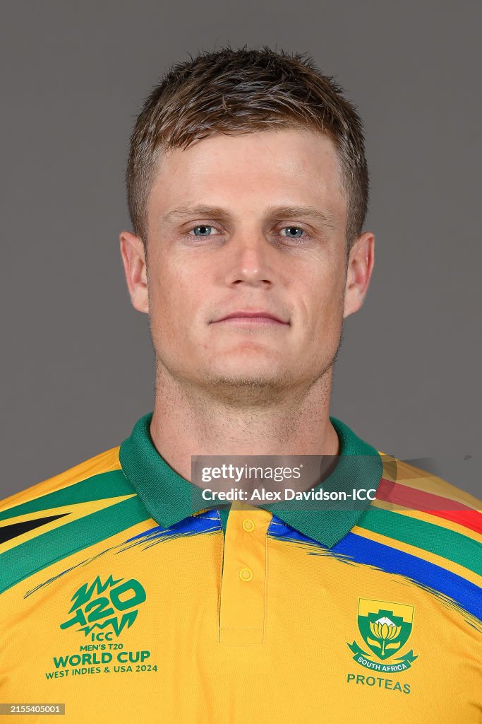 Ryan Rickelton of South Africa poses for a portrait prior to the ICC ...