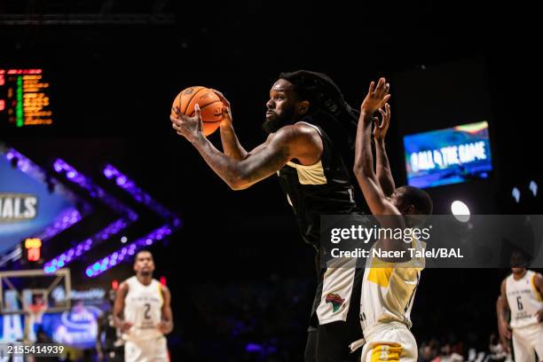 Kevin Murphy of the Al Ahly Ly drives to the basket during the game against the Petroleos De Luanda during the 2024 Basketball Africal League...