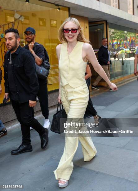 Dakota Fanning is seen at the "Today" show on June 04, 2024 in New York City.