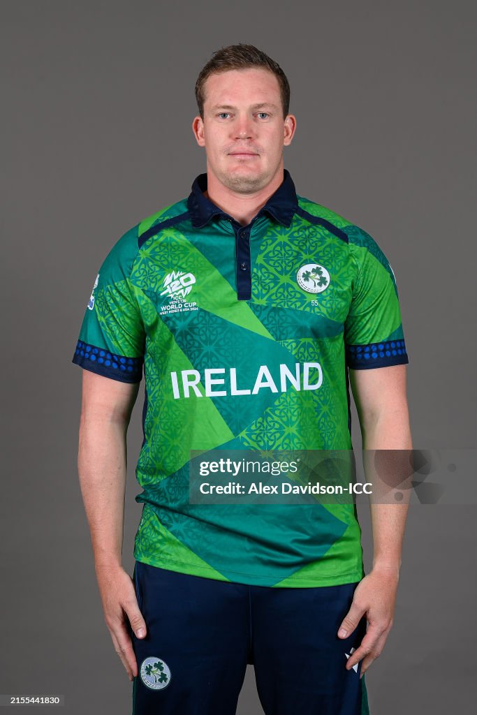 Graham Prior Graham Hume of Ireland poses for a portrait prior to the ICC Men's ...
