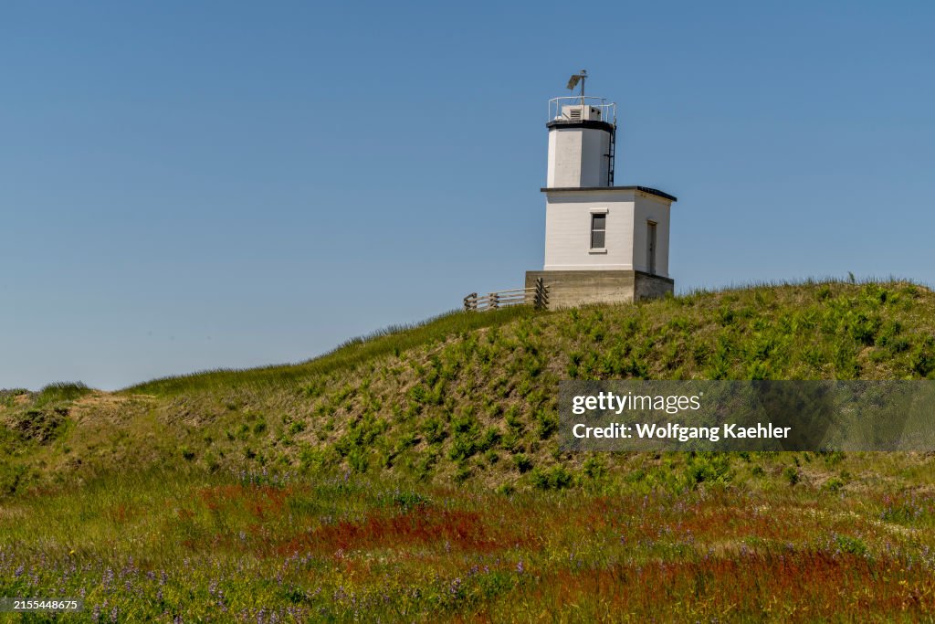 View of the Cattle Point Lighthouse on San Juan Island,...