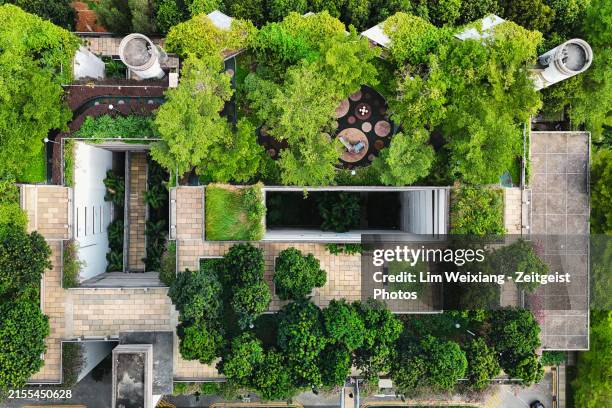 green roof - rooftop garden stock pictures, royalty-free photos & images