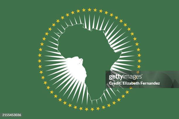 flag of the african union - african union stock pictures, royalty-free photos & images