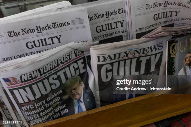 New York City's daily newspapers have very different headlines the morning after former President Donald Trump was convicted in the hush money trial,...