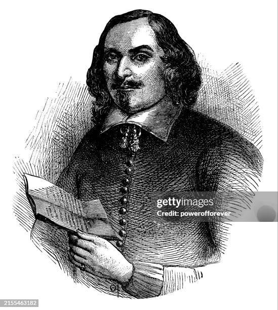 edward winslow - 17th century - pilgrims stock illustrations