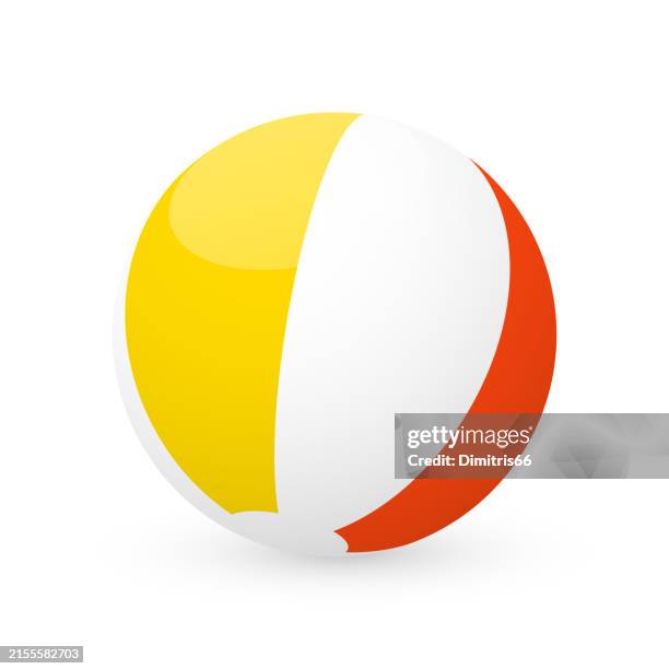 beach ball icon - beach ball stock illustrations